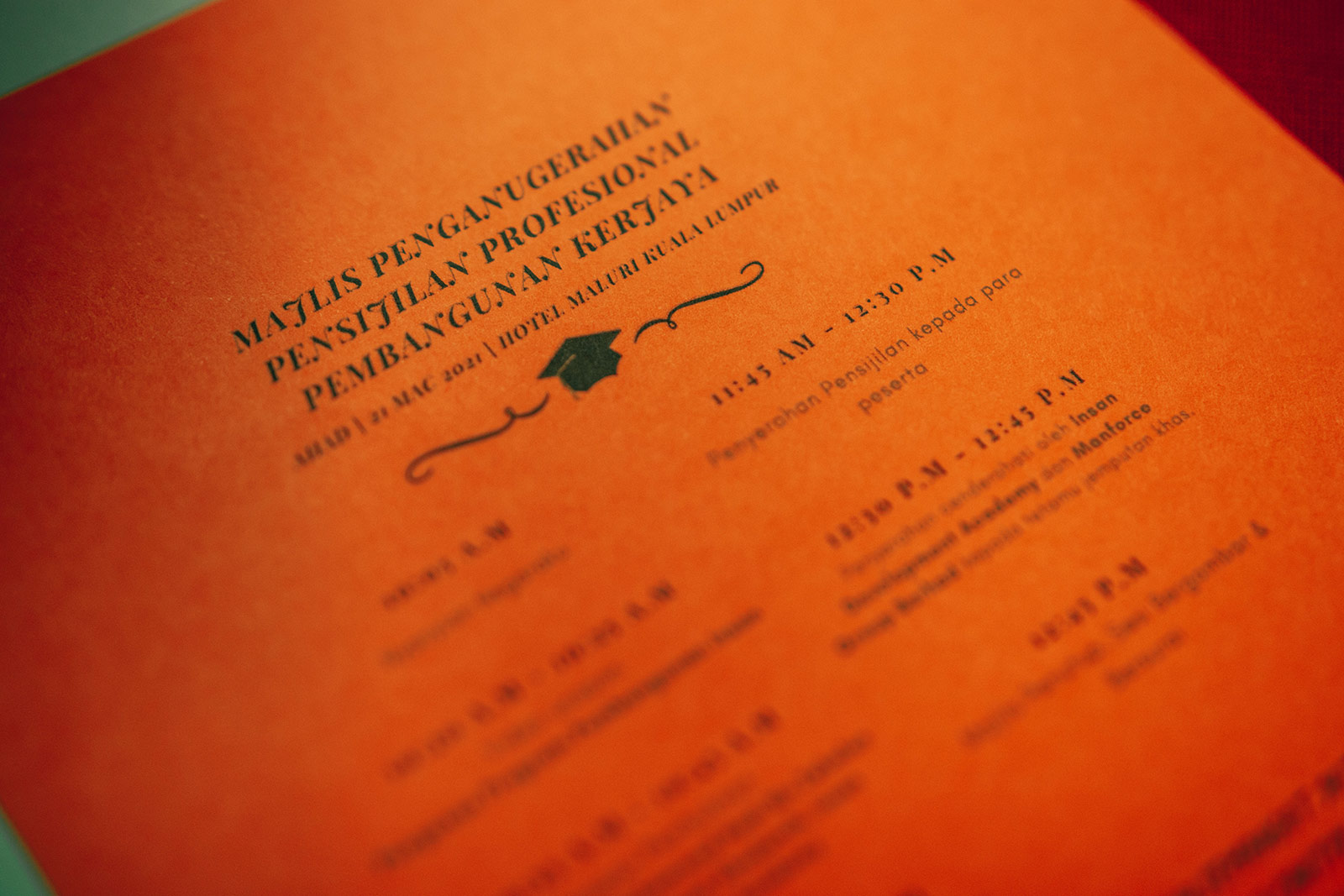 Graduation Ceremony of Malaysians Development Uplift Programme (MDUP)